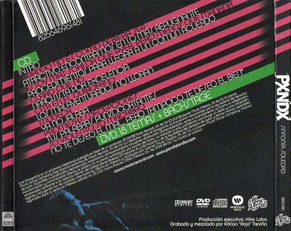 CD+DVD Pxndx ‎– Sinfonía Soledad