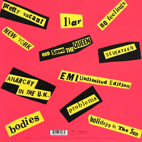 LP Sex Pistols ‎– Never Mind The Bollocks, Here's The Sex Pistols