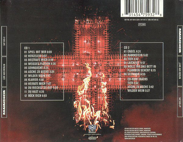 CD x 2 Rammstein ‎– Live Aus Berlin