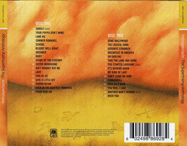 CDX2 Supertramp – Retrospectacle