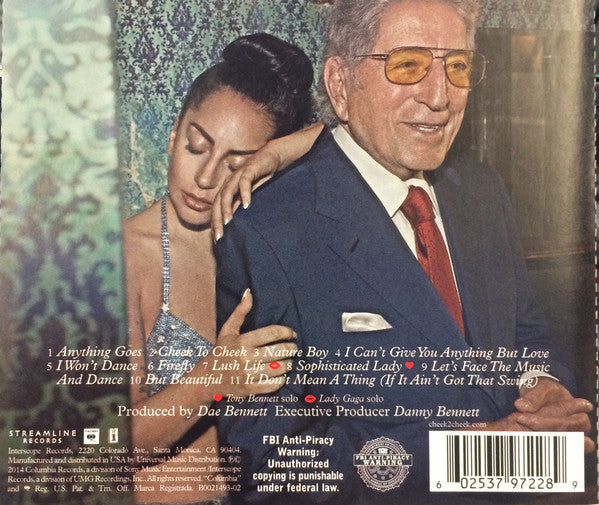 CD Tony Bennet & Lady Gaga - Cheek To Cheek