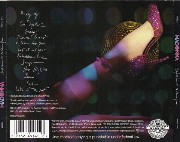 CD Madonna - Cibfessions On A Dance Floor