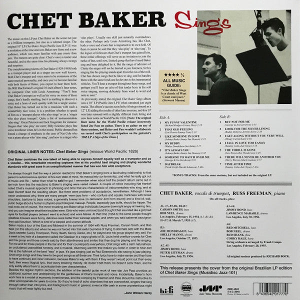 LP Chet Baker – Chet Baker Sings