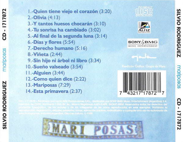 CD Silvio Rodríguez, Rey Guerra – Mariposas
