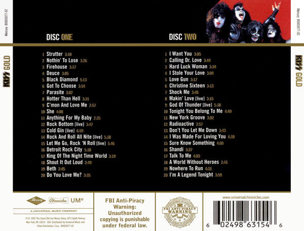 CDX2 Kiss ‎– Gold
