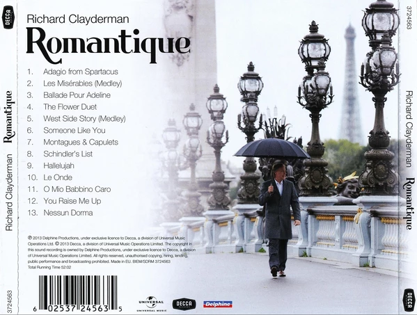 CD  Richard Clayderman – Romantique
