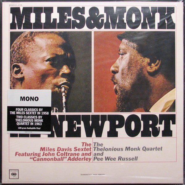 LP The Miles Davis Sextet & The Thelonious Monk Quartet ‎– Miles & Monk At Newport