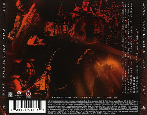 CD Maná - Arde el cielo en vivo