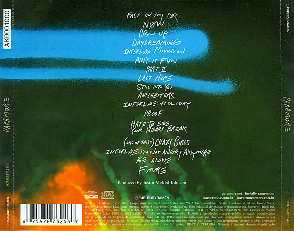 CD Paramore ‎– Paramore
