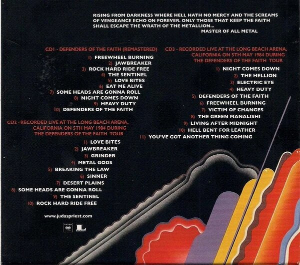 CDX3 Judas Priest - Defenders Of The Faith Special 30th Anniversary Deluxe