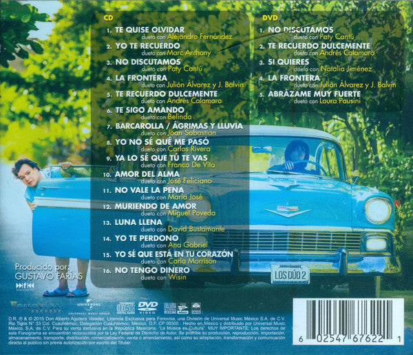 CD + DVD Juan Gabriel ‎– Los Dúo 2