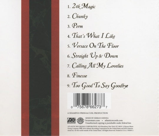 CD Bruno Mars ‎– XXIVK Magic