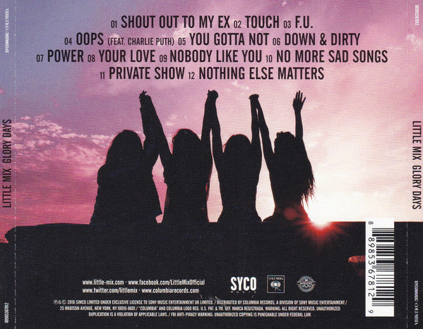 CD Little Mix ‎– Glory Days
