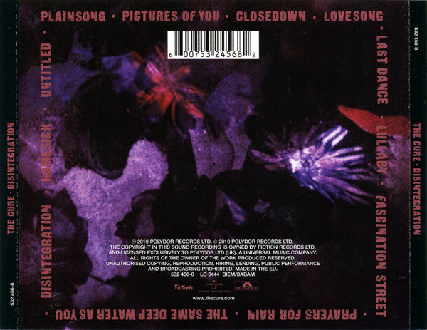 CD The Cure ‎– Disintegration