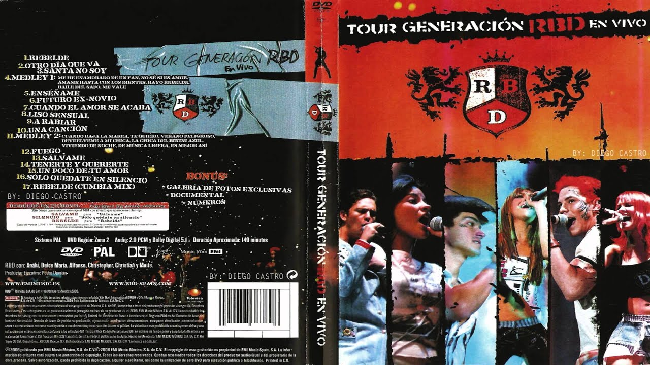 RBD ‎– TOUR GENERACIÓN RBD EN VIVO / DVD