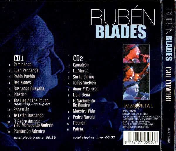 RUBÉN BLADES ‎– CALI CONCERT / DVD