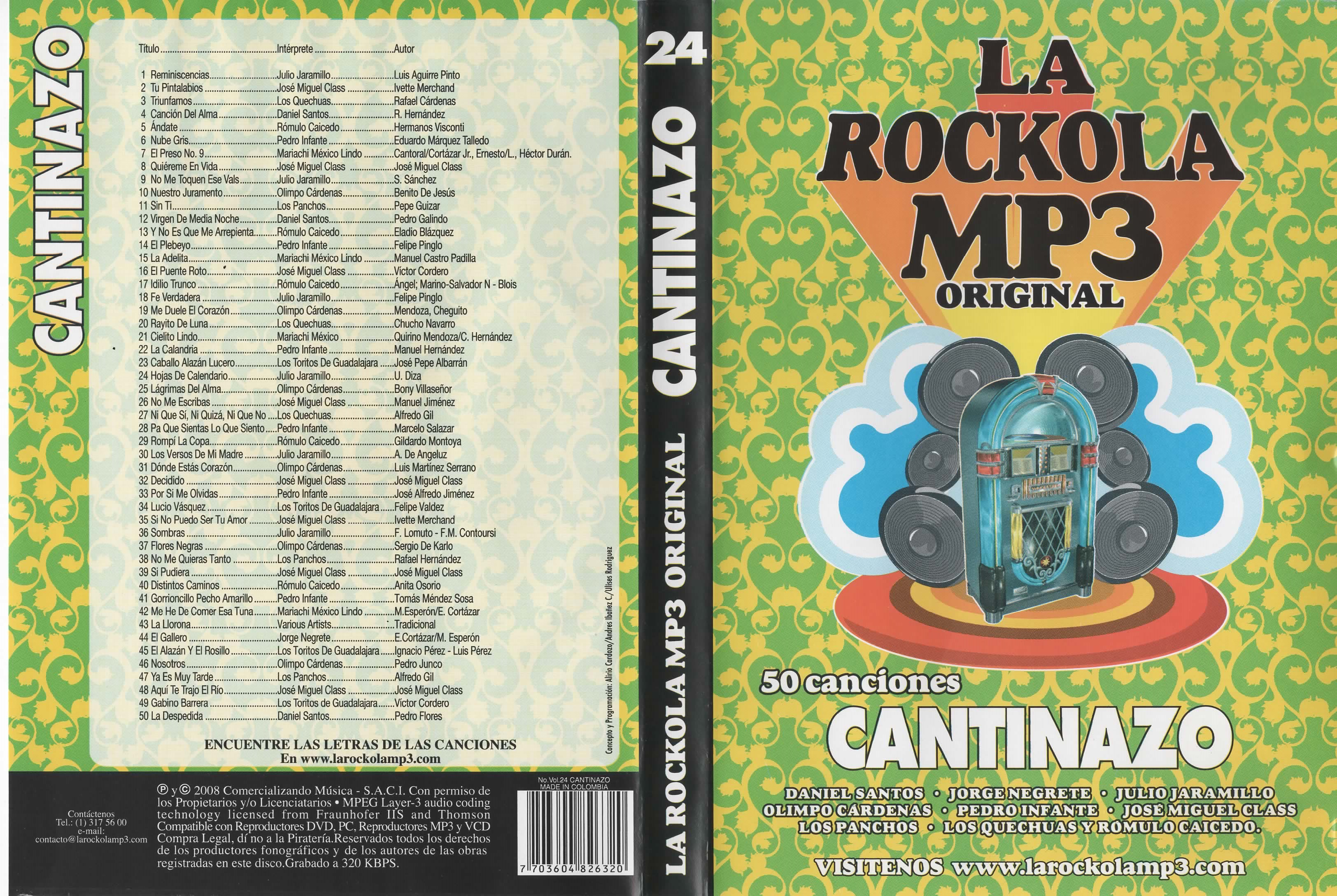 Rockola mp3 cantinazo No. 24