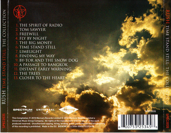 CD Rush ‎• Time Stand Still: The Collection