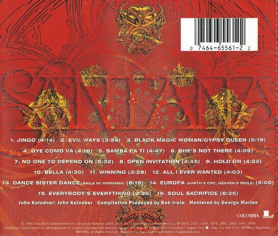 CD Santana ‎– The Best Of