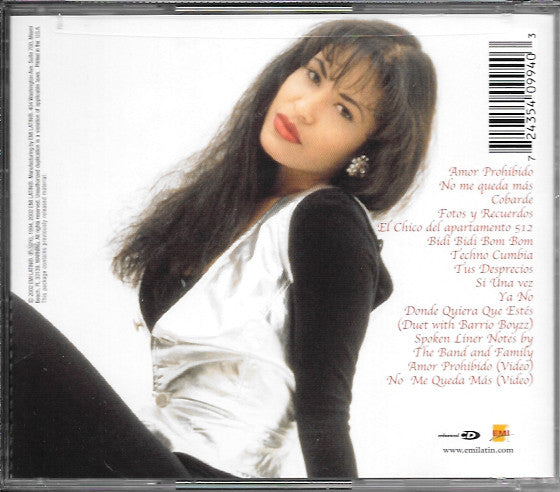 CD Selena ‎– Amor Prohibido