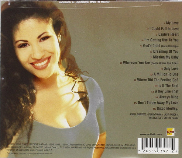 CD Selena ‎– Greatest Hits