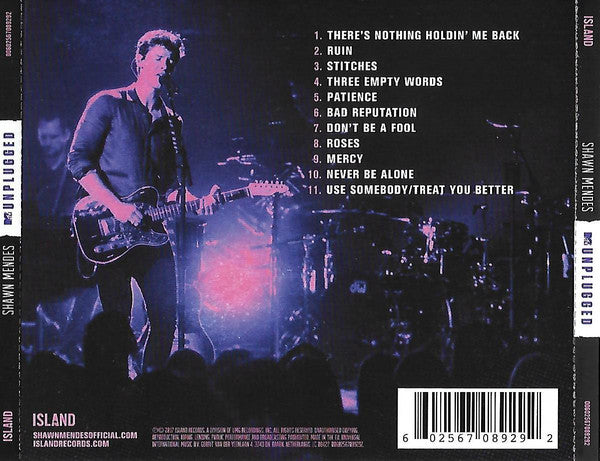 CD Shawn Mendes ‎– MTV Unplugged