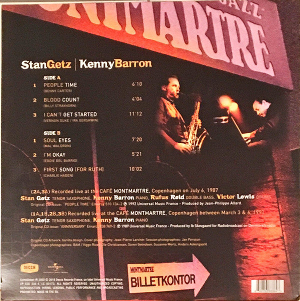 LP Stan Getz ‎– Café Montmartre