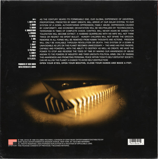 LP System Of A Down ‎– System Of A Down