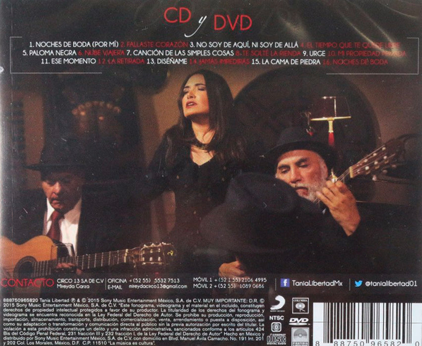 CD + DVD Tania Libertad - Por Ti Y Por Mí