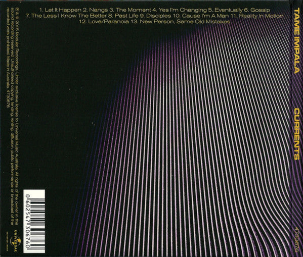 CD Tame Impala ‎– Currents