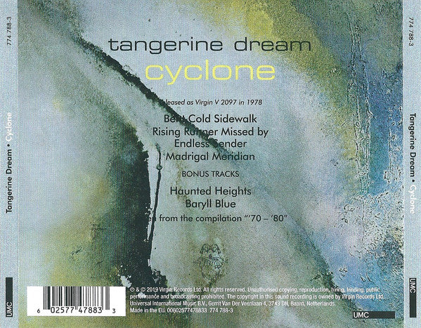 CD Tangerine Dream – Cyclone
