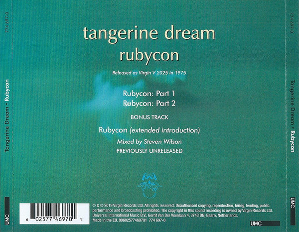 CD Tangerine Dream – Rubycon