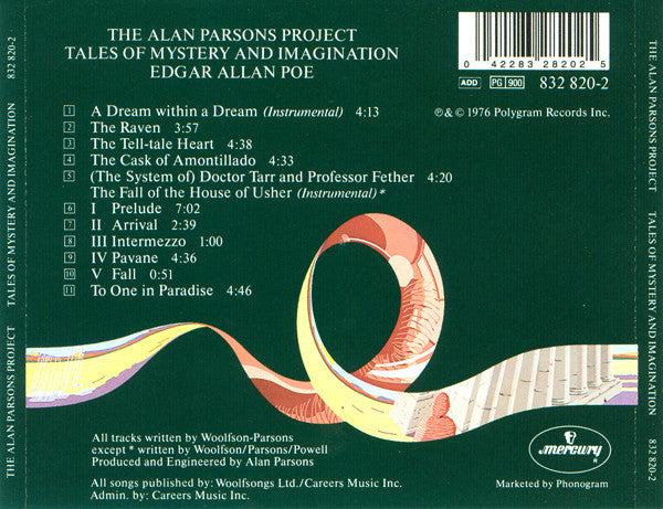 CD The Alan Parsons Project ‎– Tales Of Mystery And Imagination
