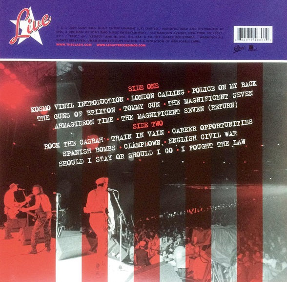 LP The Clash ‎– Live At Shea Stadium