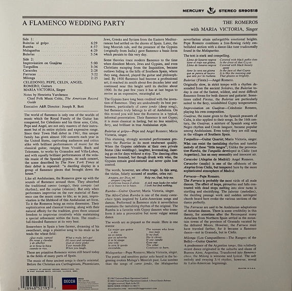LP The Romeros, María Victoria – A Flamenco Wedding Party