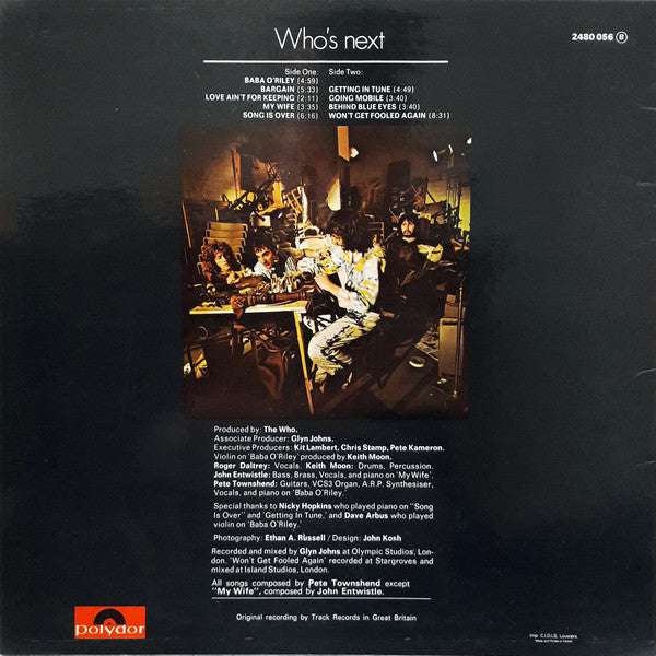 LP The Who ‎– Who's Next