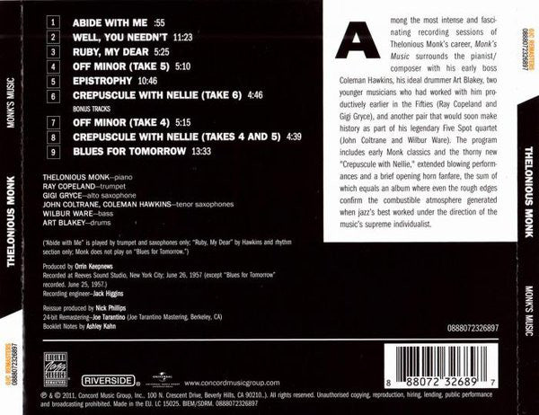 CD Thelonious Monk – Monk's Music