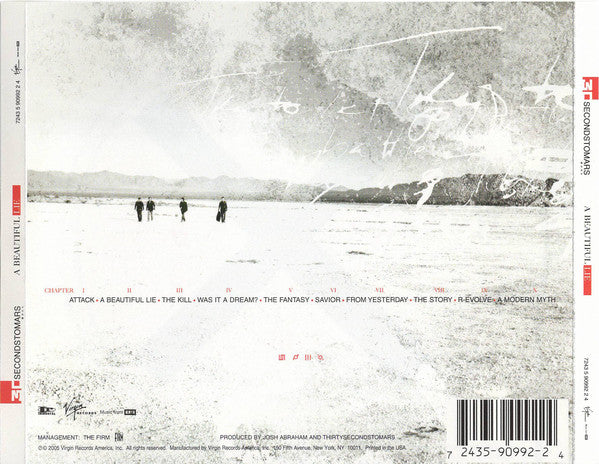 CD Thirty Seconds To Mars ‎– A Beautiful Lie