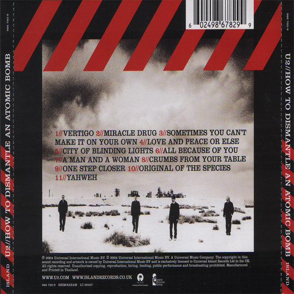 CD U2 ‎– How To Dismantle An Atomic Bomb