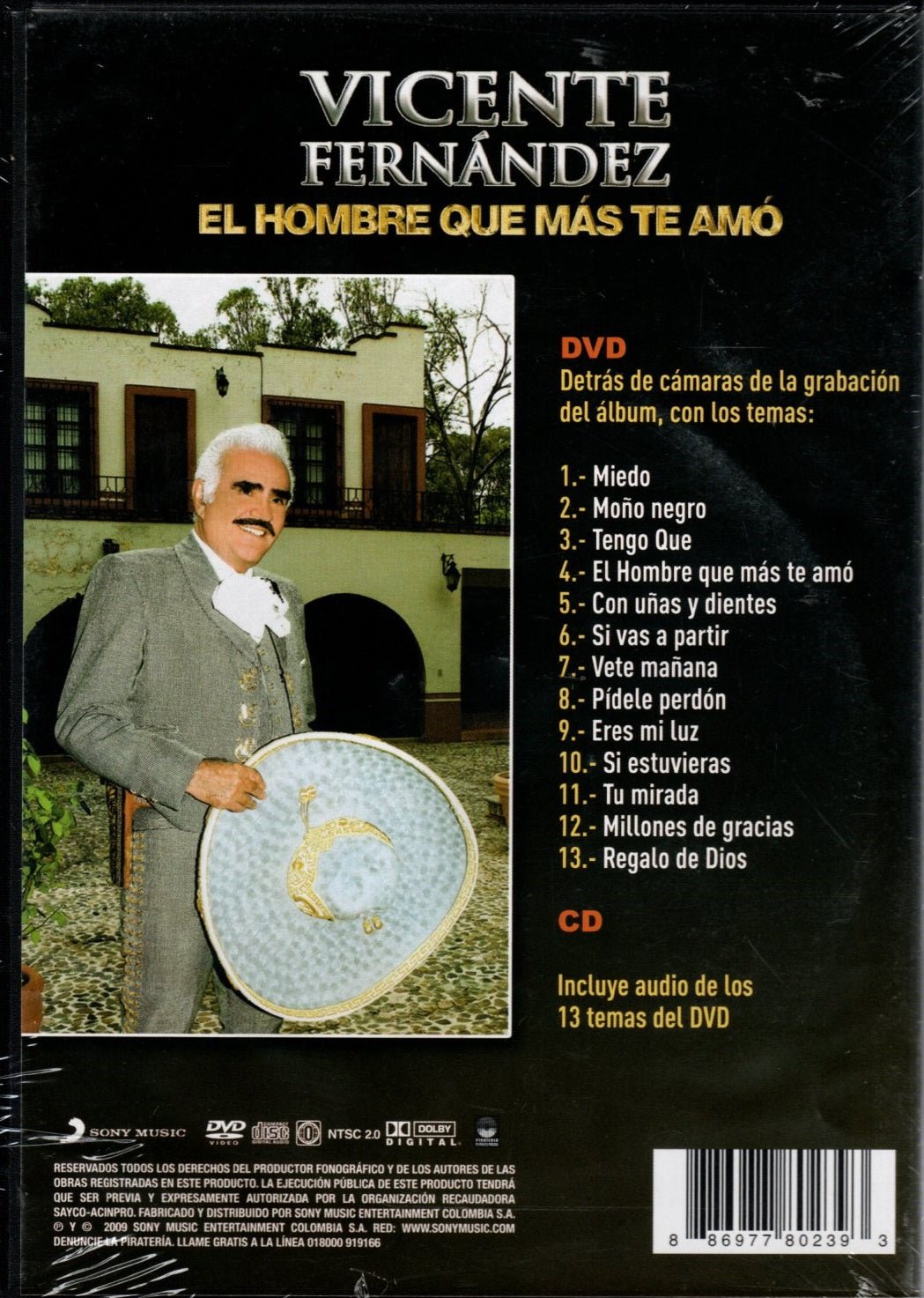 DVD + CD Vicente Fernandez – El Hombre Que Mas Te Amó