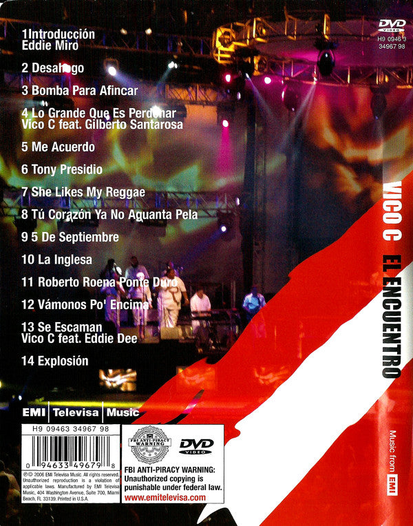 VICO C ‎– EL ENCUENTRO / DVD