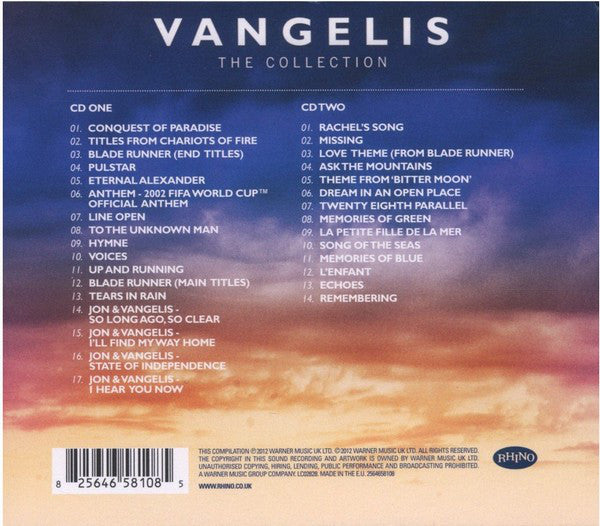 CDX2 Vangelis ‎– The Collection