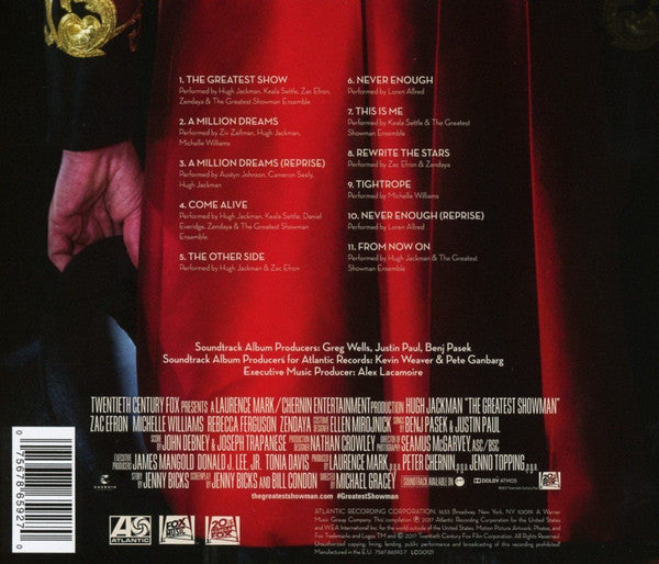 CD Various, Benj Pasek, Justin Paul ‎– The Greatest Showman (Original Motion Picture Soundtrack)