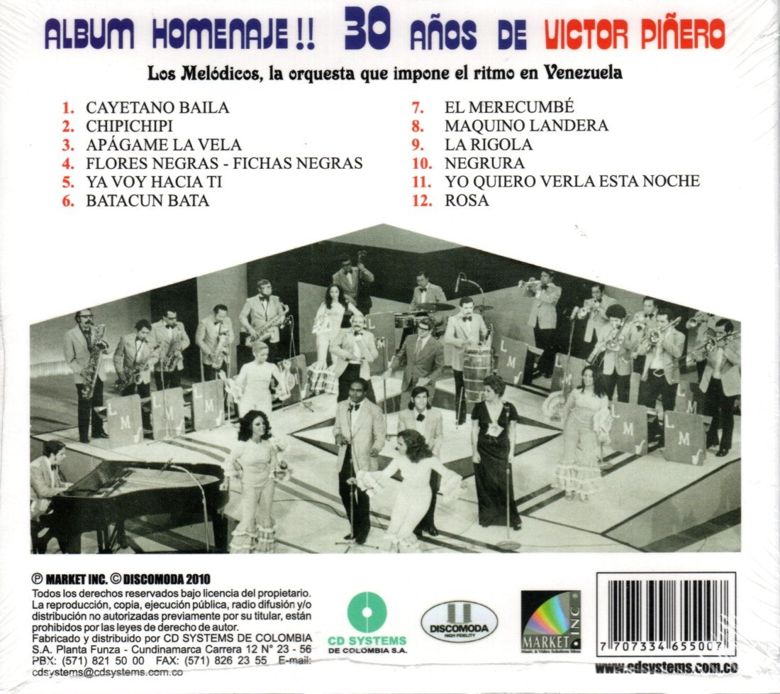 CD Victor Piñero - Álbum Homenaje A Victor Piñero 30 Años