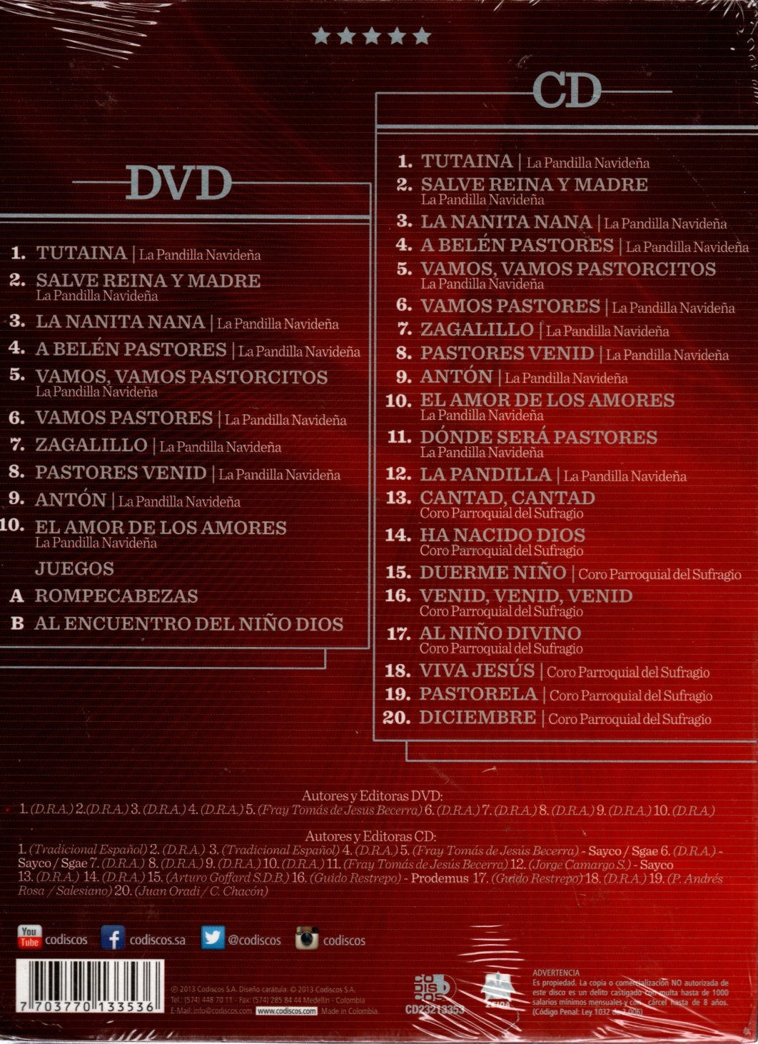 CD + DVD Villancicos