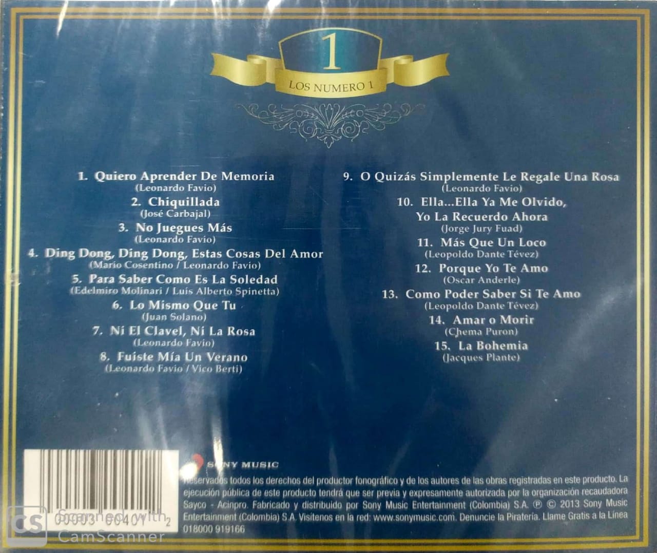CD Leonardo Favio ‎– Los número 1