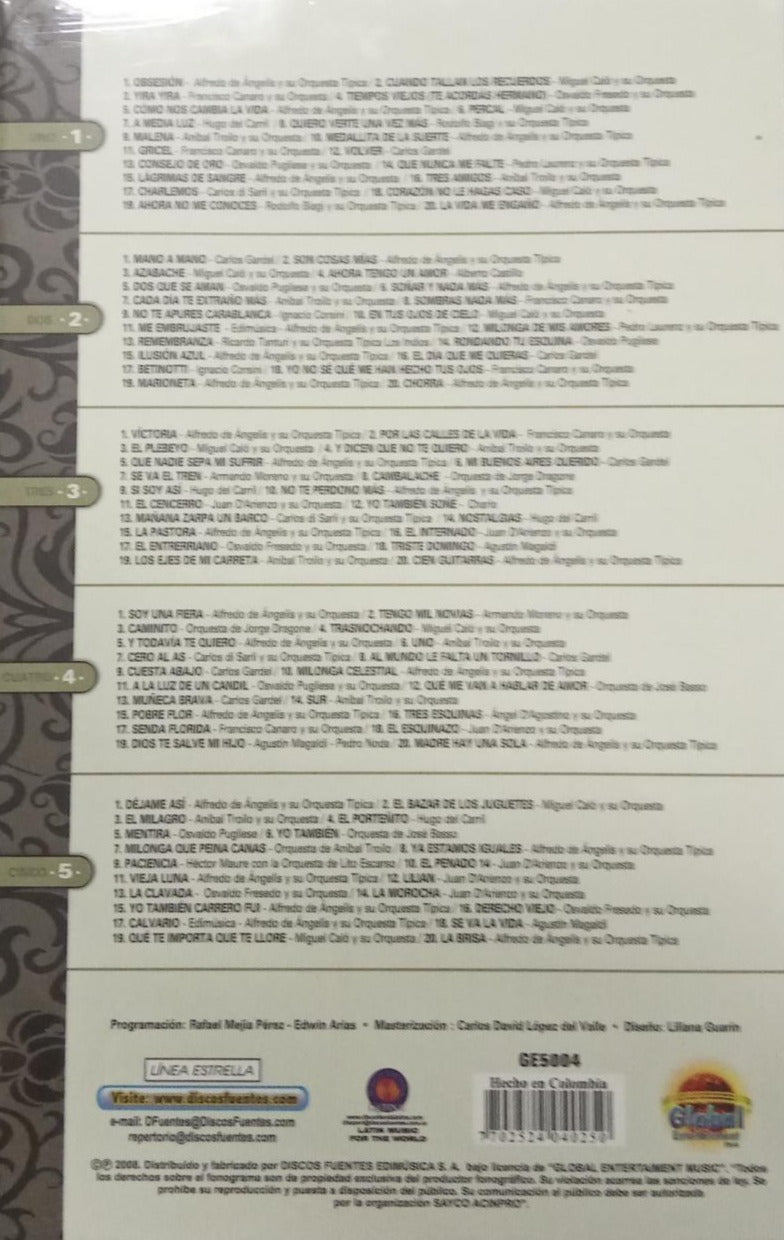 CD Colección 100 Tangos Del Siglo - Edición Limitada