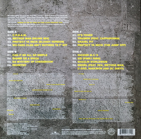 LP X2 Wu-Tang Clan – Legend Of The Wu-Tang: Wu-Tang Clan's Greatest Hits