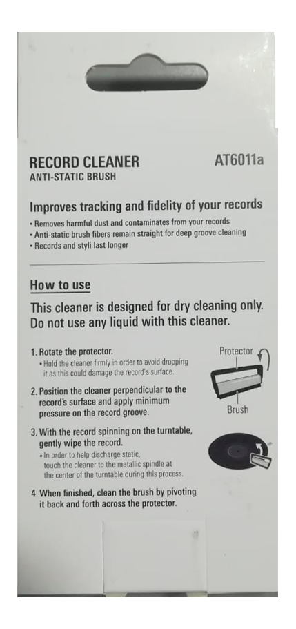 AUDIO TECHNICA AT6011A RECORD CLEANER ANTI-STATIC BRUSH