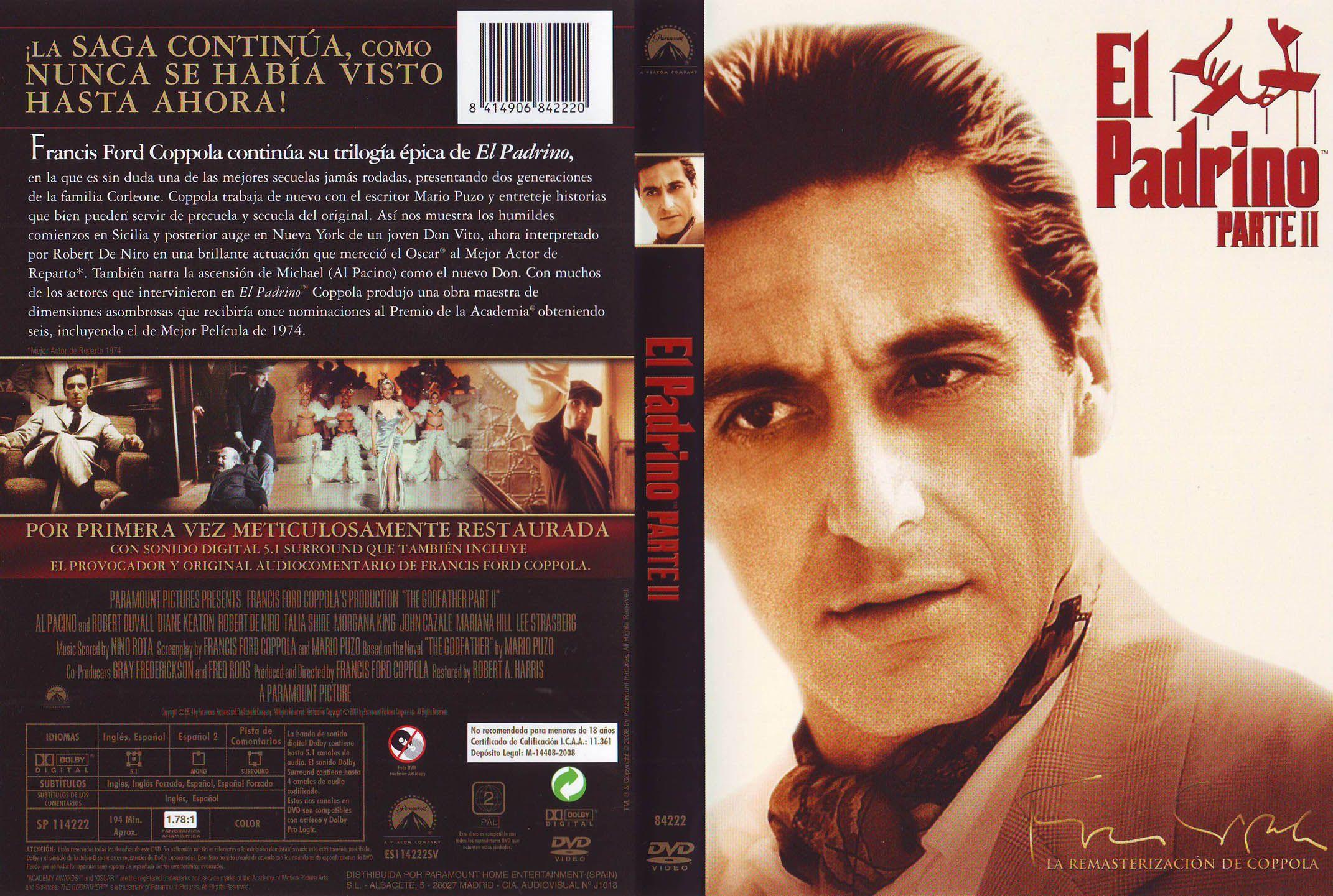 DVD EL PADRINO PARTE II Z/4 DISNEY